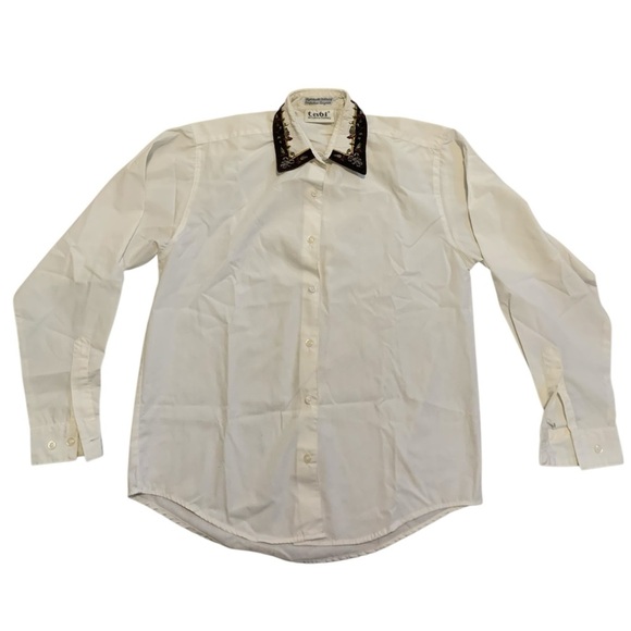 Tabi International Tops - Vtg 80s/90s Tabi International Embroidered Collar Blouse | S/P White
